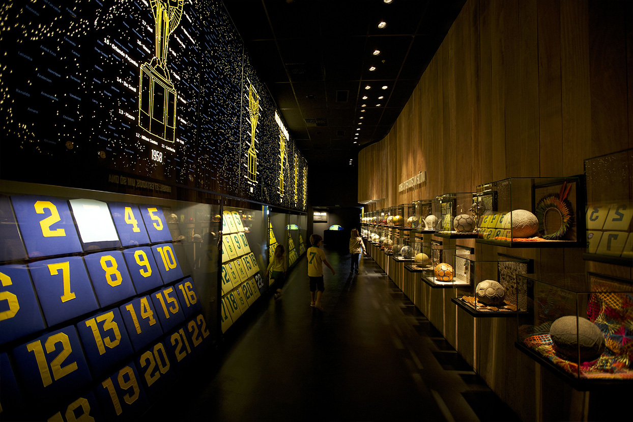 FOOTBALL MUSEUM brazil section
